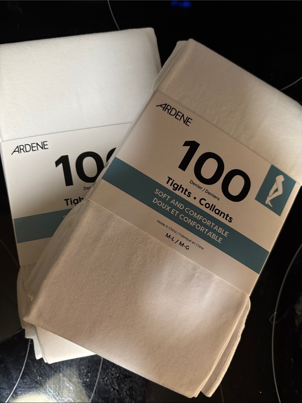 2 Packs of Ardene White Tights